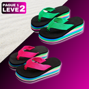 [PAGUE 1, LEVE 2] Chinelo Plataforma Antiderrapante Feminina - Raibow
