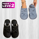 [PAGUE 1, LEVE 2] Pantufa Aveludada Feminina -  Lunara
