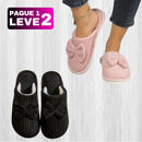 [PAGUE 1, LEVE 2] Pantufa Aveludada Feminina -  Lunara
