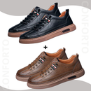 [PAGUE 1 LEVE 2] Tênis Casual Masculino de Couro - Dalluzze