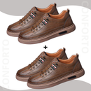 [PAGUE 1 LEVE 2] Tênis Casual Masculino de Couro - Dalluzze