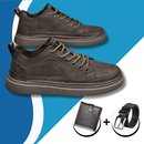 Sapatênis Masculino Casual de Couro - Ideal para o Trabalho e Lazer