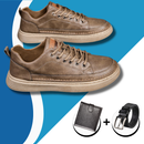 Sapatênis Masculino Casual de Couro - Ideal para o Trabalho e Lazer