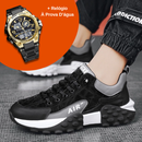 Tênis Ortopédico Airline + Relógio à Prova D'água