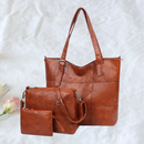 Kit 3 Bolsas de Couro - Divanne