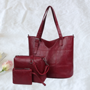 Kit 3 Bolsas de Couro - Divanne