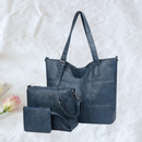 Kit 3 Bolsas de Couro - Divanne