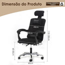 Cadeira de Escritório Ergonomica Girável J0889