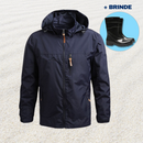 Jaqueta Corta Vento Impermeável Unissex Urbantrail + BRINDE: Bota de PVC