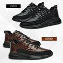 Kit com 2 Tênis Masculino de Couro Casual