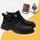 [Black Friday até 30/11] Bota de Couro Masculina - Chelsea + 2 Brindes