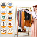 Cabide com 10 Prendedores Aço Inox FitClips - Black Friday de Páscoa 50% OFF + Frete Grátis