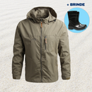 Jaqueta Corta Vento Impermeável Unissex Urbantrail + BRINDE: Bota de PVC